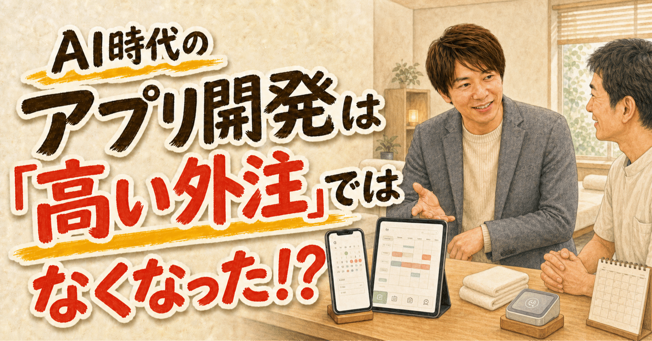AI時代のアプリ開発は高い外注ではなくなった