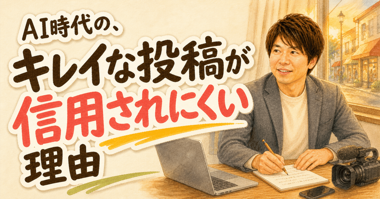 AI時代のキレイな投稿が信用されにくい理由